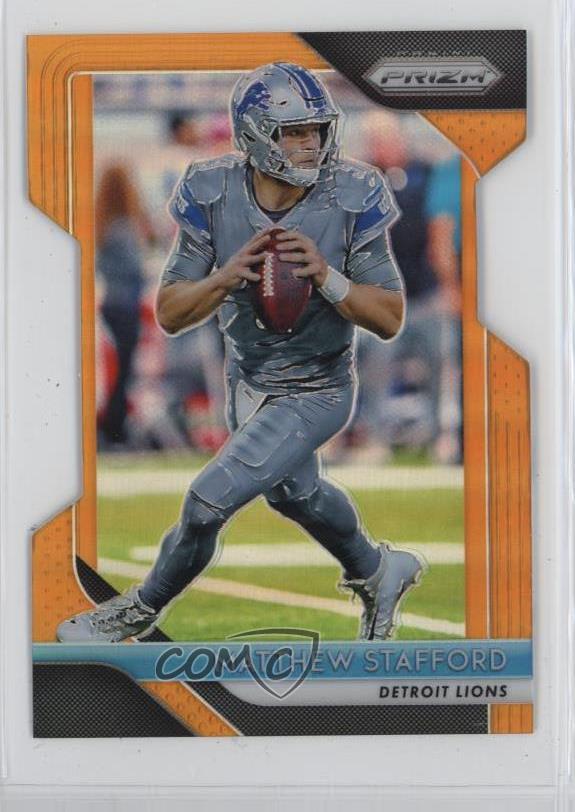 2018 Panini Prizm Orange Prizm 118/249 Matthew Stafford #133 1g5