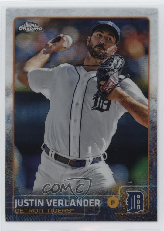 2015 Topps Chrome Refractor Justin Verlander #191 1dm4