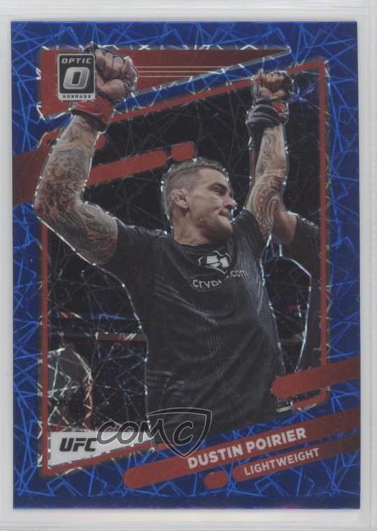 2022 Panini Donruss Optic UFC Blue Velocity Prizm Dustin Poirier #2