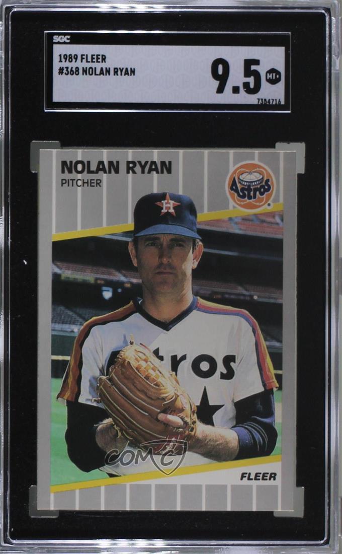 1989 Fleer # 368 Nolan Ryan Houston Astros Baseball Card
