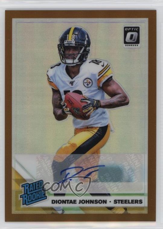 2019 Panini Donruss Optic Rated Bronze Prizm Diontae Johnson #177 Rookie Auto RC