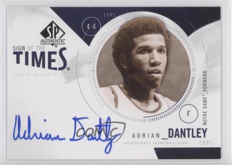 2010-11 SP Authentic Sign of the Times Adrian Dantley #S-AD Auto HOF