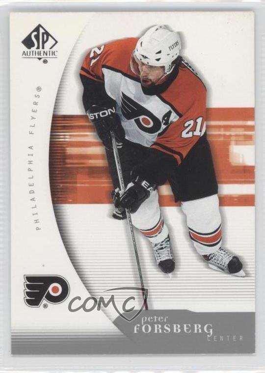 2005-06 SP Authentic #73 Peter Forsberg Philadelphia Flyers Hockey Card