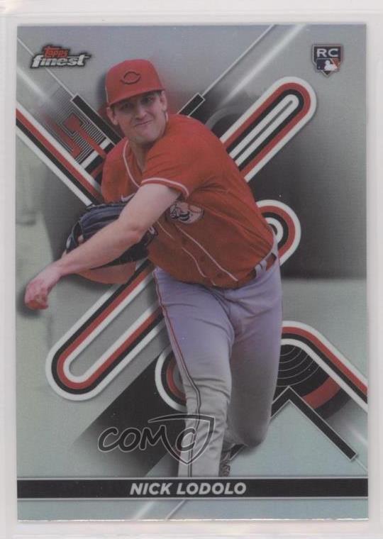 2022 Topps Finest Refractor Nick Lodolo #60 Rookie RC