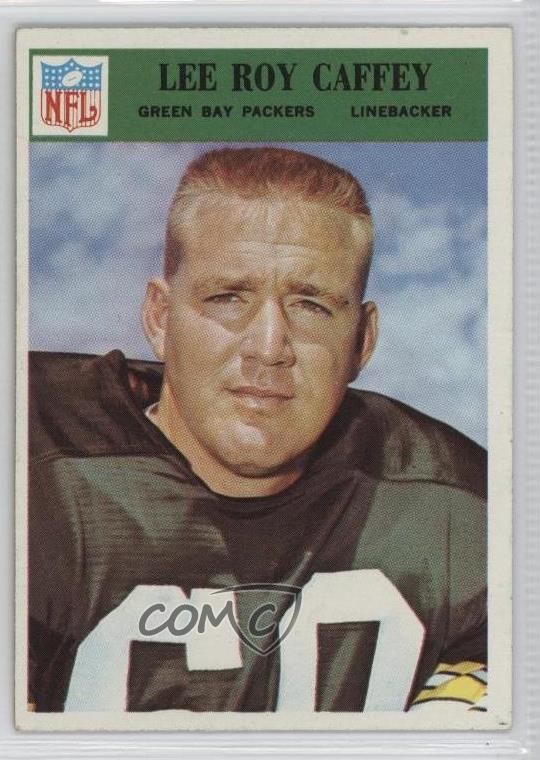 1966 Philadelphia #81 Lee Roy Caffey Green Bay Packers Rookie Football Card