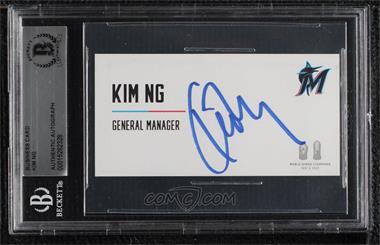 1900-Present Authenticated Autographs - Checks #_KING - Kim Ng [BAS BGS Authentic]