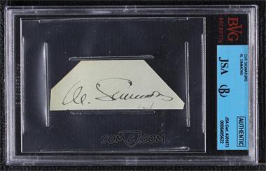 1900-Present Authenticated Autographs - Cut Signatures #_ALSI - Al Simmons [JSA Certified Encased by BVG]