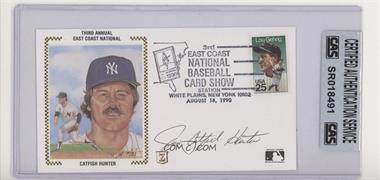 1900-Present Authenticated Autographs - First Day Covers #_JIHU - Catfish Hunter [CAS Certified Sealed]