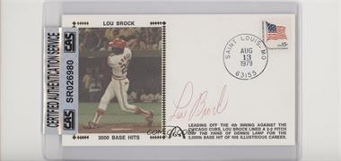 1900-Present Authenticated Autographs - First Day Covers #_LOBR - Lou Brock [CAS Certified Sealed]