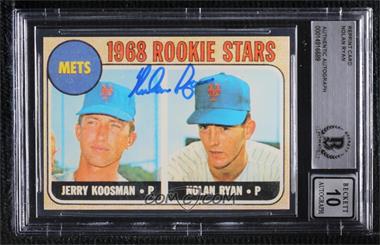 1900-Present Authenticated Autographs - Trading Cards - Custom Cards #_NORY - Nolan Ryan [BAS BGS Authentic]
