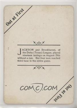 1904 Fan Craze - [Base] #OaFT - Out at First (Delta League Trivia) [Poor to Fair]