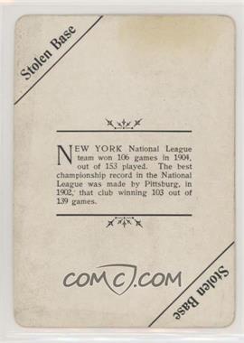 1904 Fan Craze - [Base] #SBNY - Stolen Base (New York Giants Trivia) [Poor to Fair]