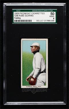 1909-11 T206 - [Base] - Piedmont 150 Back #_RUOL - Rube Oldring [SGC 50 VG/EX 4]