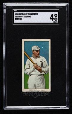 1909-11 T206 - [Base] - Piedmont 350-460 Factory No. 25 Back #_RUOL - Rube Oldring [SGC 4 VG/EX]