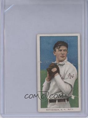 1909-11 T206 - [Base] - Piedmont 350 Back #_CHMA.1 - Christy Mathewson (Dark Cap) [Poor to Fair]