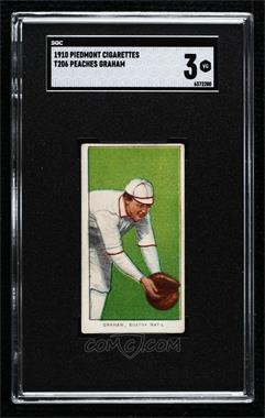 1909-11 T206 - [Base] - Piedmont 350 Back #_PEGR - Peaches Graham [SGC 3 VG]