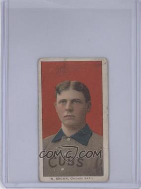 1909-11 T206 - [Base] - Sovereign 350 Forest Green Back #_MOBR - Mordecai Brown [Good to VG‑EX]