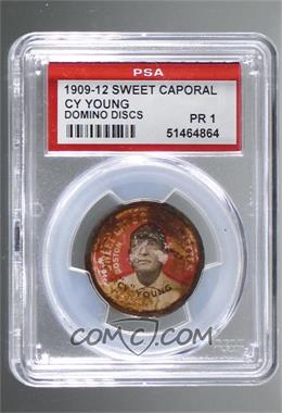 1909-12 Sweet Caporal Domino Discs - Tobacco [Base] #_CYYO - Cy Young [PSA 1 PR]