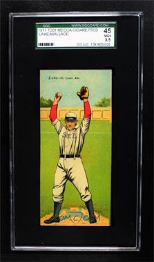 1911 Mecca Double Folders - T201 #_BWJL - Bobby Wallace, Joe Lake [SGC 45 VG+ 3.5]