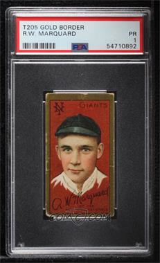 1911 T205 - [Base] - Sweet Caporal Red Back #_RUMA - Rube Marquard [PSA 1 PR]