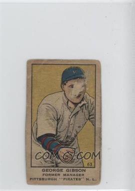 1919-21 Strip Cards - W514 #63 - George Gibson [COMC RCR Poor]