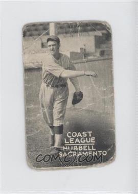 1931 Zeenut Pacific Coast League - [Base] - Without Coupon #_BIHU - Bill Hubbell [Poor to Fair]