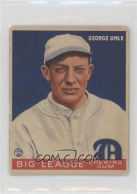 1933 Goudey Big League Chewing Gum - R319 #100 - George Uhle