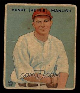 1933 Goudey Big League Chewing Gum - R319 #107 - Heinie Manush [GOOD]