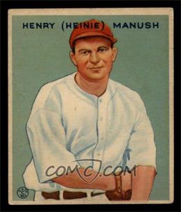 1933 Goudey Big League Chewing Gum - R319 #107 - Heinie Manush [VG]