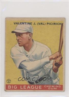 1933 Goudey Big League Chewing Gum - R319 #118 - Val Picinich [Good to VG‑EX]