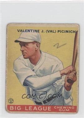 1933 Goudey Big League Chewing Gum - R319 #118 - Val Picinich [Good to VG‑EX]