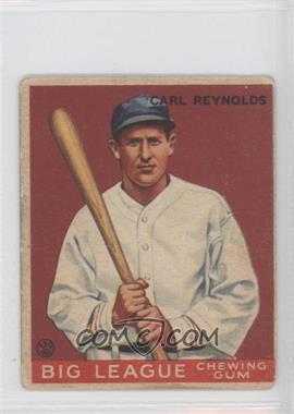 1933 Goudey Big League Chewing Gum - R319 #120 - Carl Reynolds