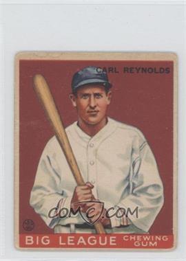 1933 Goudey Big League Chewing Gum - R319 #120 - Carl Reynolds [Good to VG‑EX]