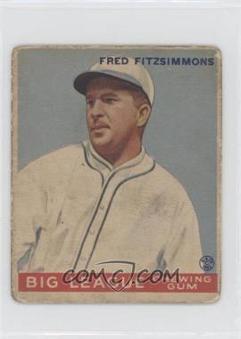 1933 Goudey Big League Chewing Gum - R319 #130 - Fred Fitzsimmons [Good to VG‑EX]