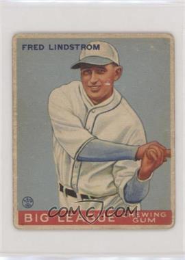 1933 Goudey Big League Chewing Gum - R319 #133 - Fred Lindstrom