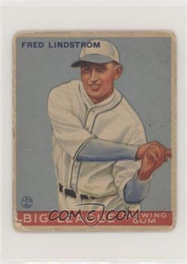 1933 Goudey Big League Chewing Gum - R319 #133 - Fred Lindstrom [Good to VG‑EX]