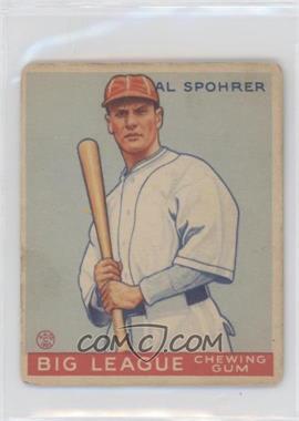 1933 Goudey Big League Chewing Gum - R319 #161 - Al Spohrer [Good to VG‑EX]