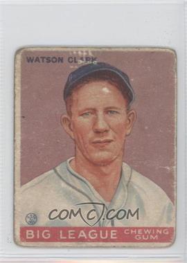 1933 Goudey Big League Chewing Gum - R319 #17 - Watson Clark [Poor to Fair]