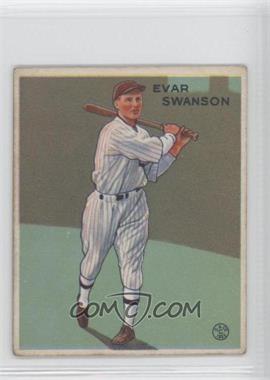 1933 Goudey Big League Chewing Gum - R319 #195 - Evar Swanson