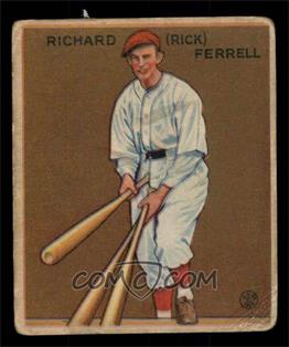 1933 Goudey Big League Chewing Gum - R319 #197 - Rick Ferrell [GOOD]