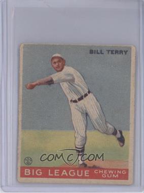 1933 Goudey Big League Chewing Gum - R319 #20 - Bill Terry [Good to VG‑EX]