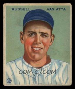 1933 Goudey Big League Chewing Gum - R319 #215 - Russ Van Atta [VG]