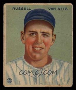 1933 Goudey Big League Chewing Gum - R319 #215 - Russ Van Atta [FAIR]