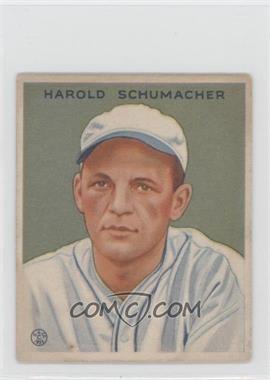 1933 Goudey Big League Chewing Gum - R319 #240 - Hal Schumacher