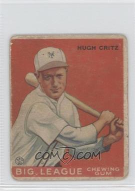 1933 Goudey Big League Chewing Gum - R319 #3 - Hugh Critz [Good to VG‑EX]
