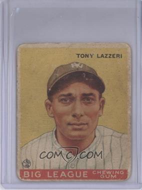 1933 Goudey Big League Chewing Gum - R319 #31 - Tony Lazzeri [Poor to Fair]