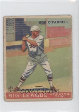 1933 Goudey Big League Chewing Gum - R319 #34 - Bob O'Farrell [Good to VG‑EX]