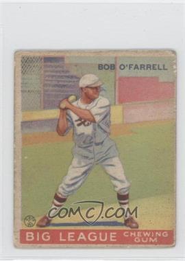 1933 Goudey Big League Chewing Gum - R319 #34 - Bob O'Farrell [Poor to Fair]