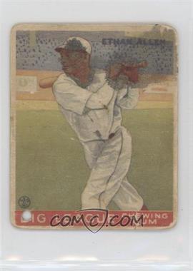 1933 Goudey Big League Chewing Gum - R319 #46 - Ethan Allen [Poor to Fair]