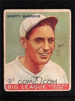 1933 Goudey Big League Chewing Gum - R319 #48 - Marty McManus [Poor to Fair]